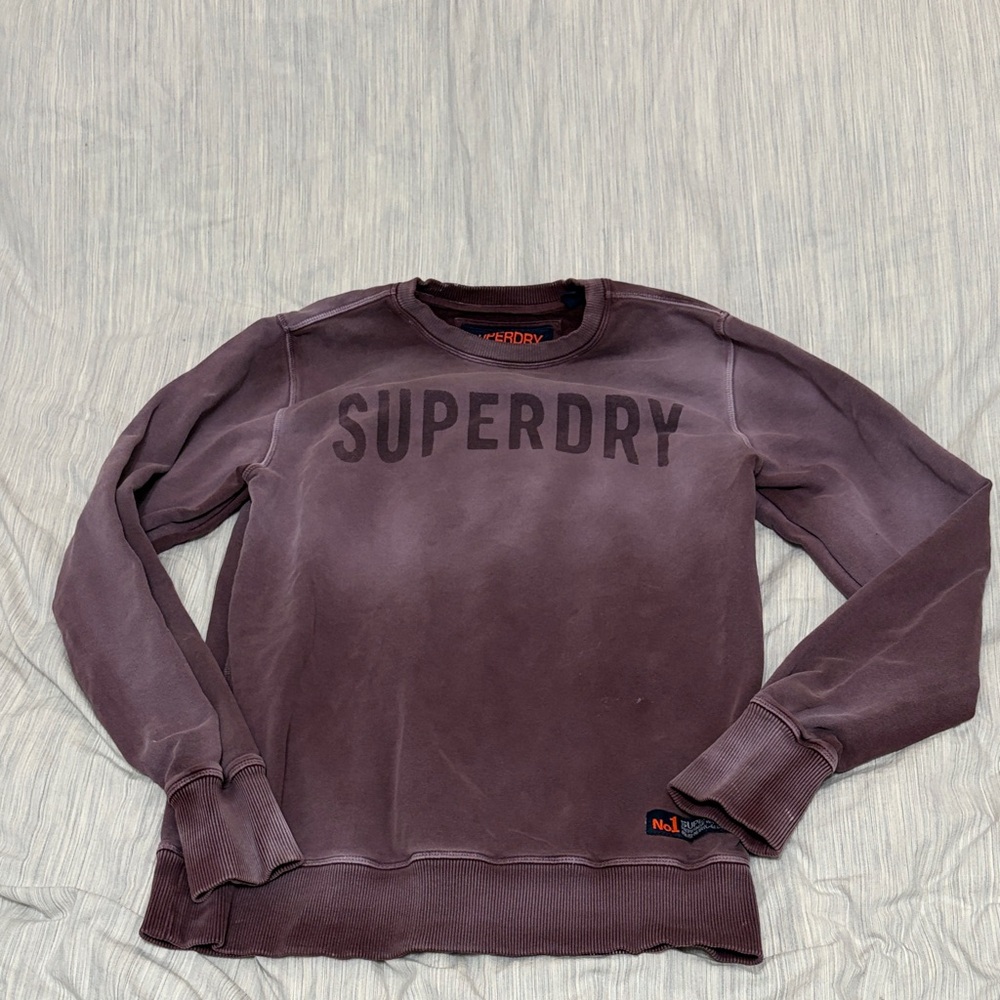 Superdry Women's Sweatshirt in Deep Purple